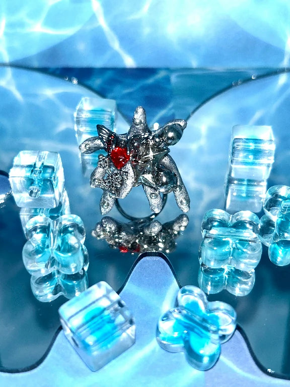 Zoaleo Shop Silver Coral Reef Ring (Style A)