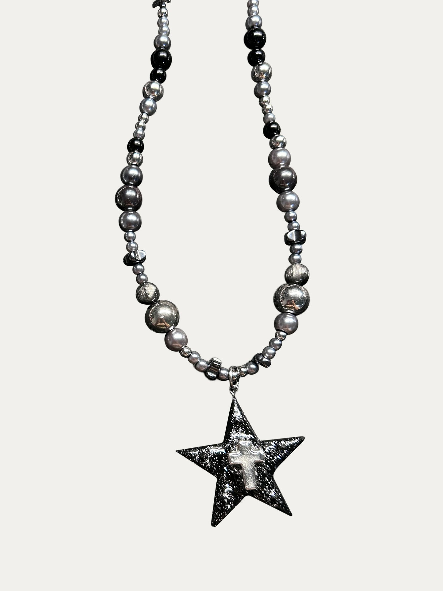 Zoaleo Shop Gothic Clay Charms Necklace Heart & Star Series