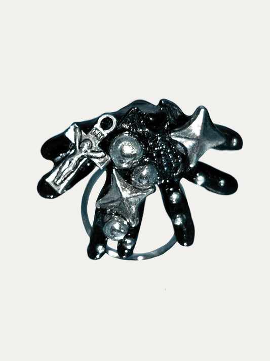 Zoaleo Shop Black Coral Reefs Ring (Syle B)