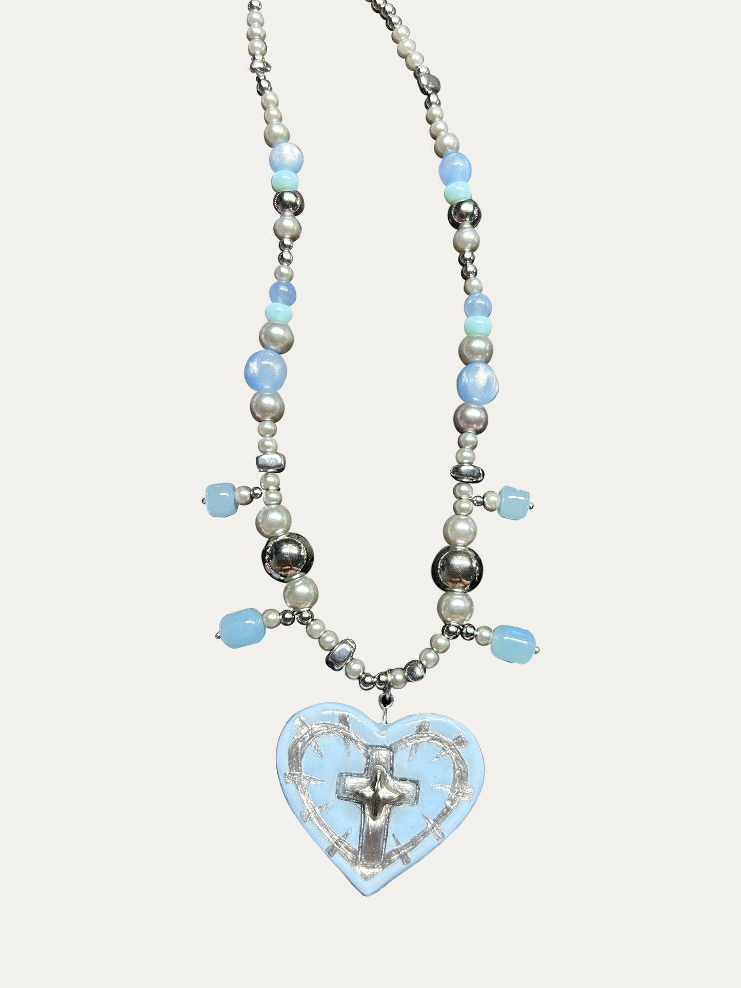Zoaleo Shop Gothic Clay Charms Necklace Heart & Star Series
