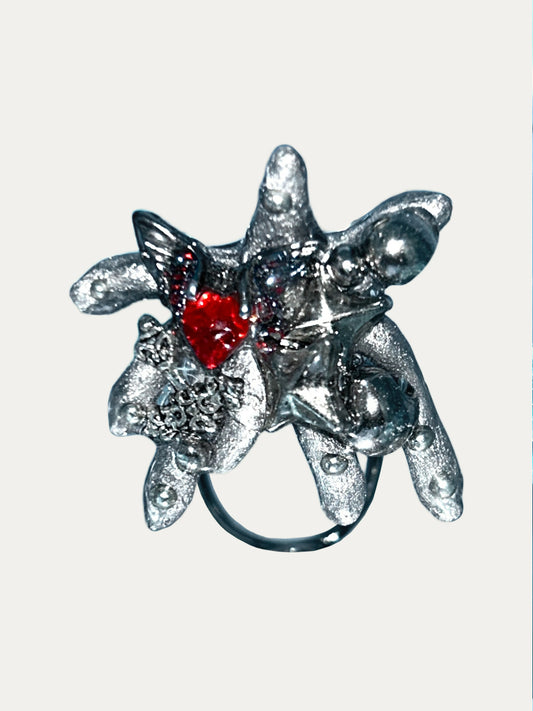 Zoaleo Shop Silver Coral Reef Ring (Style A)
