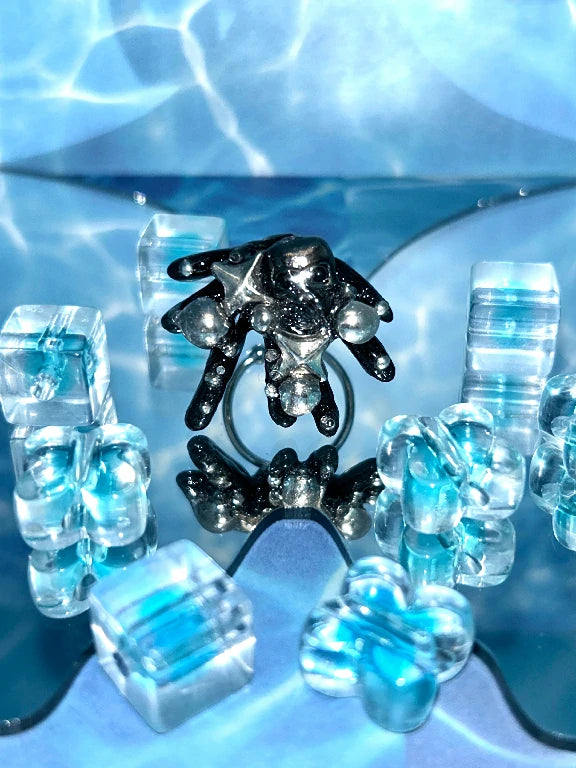 Zoaleo Shop Black Coral Reefs Ring (Syle A)
